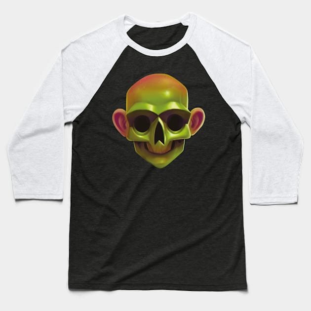 Skull Baseball T-Shirt by ivanOFFmax